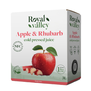3L Apple Rhubarb Juice bag in box NFC